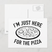 ピザを食べに来たばかりだ ポストカード (正面/裏面)