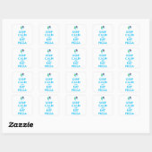 ピザを食べよう、平常心 1 スクエアシール (シート)