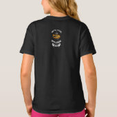 ピザを食べる人の子供のシャツを閉じないようにする Tシャツ (裏面)
