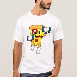 ピザアットダンベルフィットネス Tシャツ