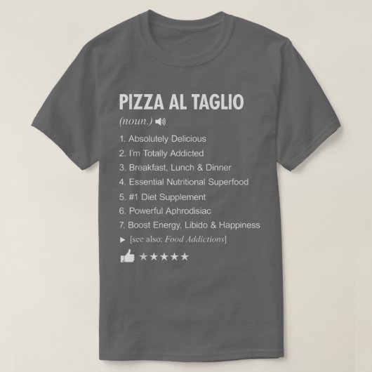 ピザアルタリオの定義の意味おもしろい Tシャツ (デザイン正面)