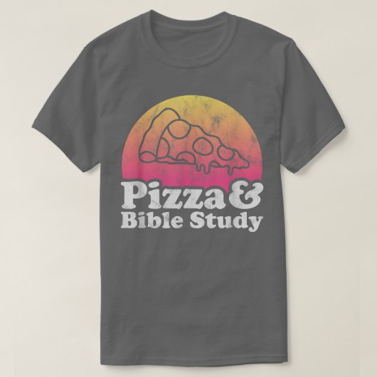 ピザアンドバイブル勉強 Tシャツ (デザイン正面)