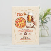 ピザアンドブレウズマン誕生日 招待状 (スタンド正面)