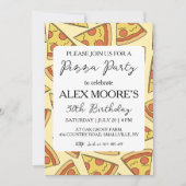 ピザイタリアンパーティの招待状 招待状 (正面)