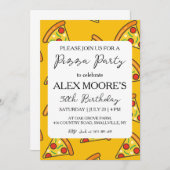 ピザイタリアンパーティの招待状 招待状 (正面/裏面)