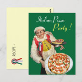 ピザイタリアンパーティーグリーンレシピ ポストカード (正面/裏面)