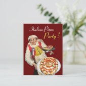 ピザイタリアンパーティーレッドレシピ ポストカード (スタンド正面)
