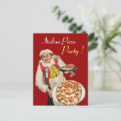 ピザイタリアンパーティーレッドレシピ ポストカード (スタンド正面)