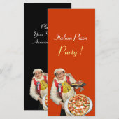 ピザイタリアンパーティー,ピッツェリア,オレンジ,ブラック (正面/裏面)