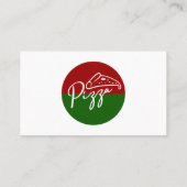 ピザイタリアンレストラン名刺デザイン 名刺 (裏面)