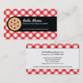 ピザイタリアンレストラン 名刺 (正面/裏面)