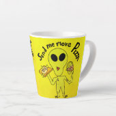 ピザエイリアン カフェラテマグ (右アングル)