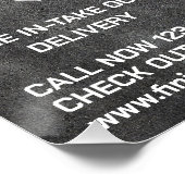 ピザオカスタマイズットO時計ピザレストラン ポスター (コーナー)