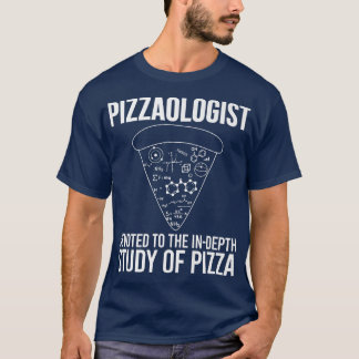 ピザオロジスト勉強のピザおもしろいピザ Tシャツ