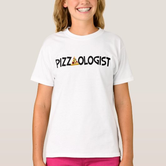 ピザオロジスト - 楽しいピザ Tシャツ (正面)