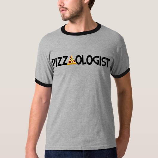 ピザオロジスト - 楽しいピザ Tシャツ (正面)
