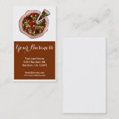 ピザカスタマイズカラフル可能な名刺 名刺 (正面/裏面)