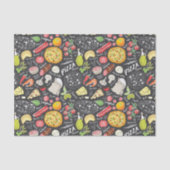 ピザカッコいいタイルパーティーパターン 薄葉紙 (正面)