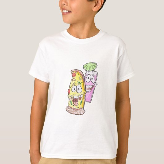 ピザカッコいい&アイスカルドリンク Tシャツ (正面)
