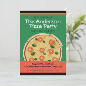 ピザカラフルパーティー 招待状 (スタンド正面)