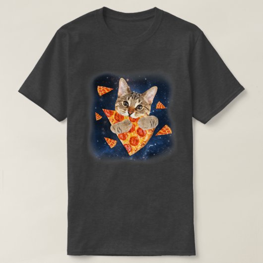 ピザガレーのピザ猫をチョンピング3103 Tシャツ (デザイン正面)