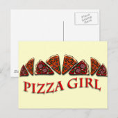 ピザガール ポストカード (正面/裏面)