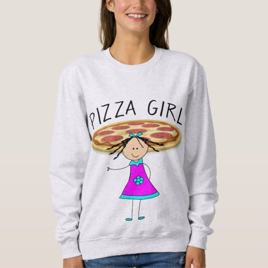 ピザガールTシャツ スウェットシャツ (正面)