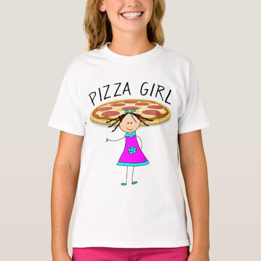 ピザガールTシャツ Tシャツ (正面)