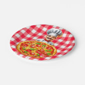 ピザキッズバースデーパーティー ペーパープレート (アングル)