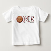 ピザキッズ1歳の誕生日パーティー ベビーTシャツ (正面)