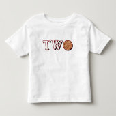 ピザキッズ2歳の誕生日パーティー トドラーTシャツ (正面)