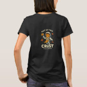ピザクラストで結ばれた仲 - かわいいピザ愛好家デザイン Tシャツ (裏面)