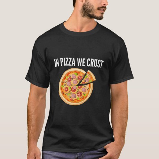 ピザクラストに誓う Tシャツ (正面)