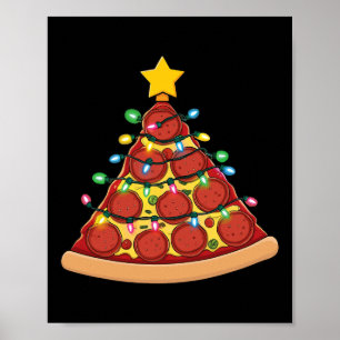 ピザクリスマスツリーのライトクリスマスボーイズメンゼクトーマ ポスター