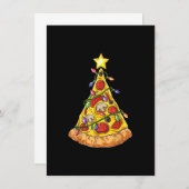 ピザクリスマスツリーのライトクリスマスボーイズメンゼクトーマ 招待状 (正面/裏面)