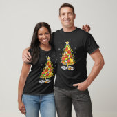 ピザクリスマスツリーのライトクリスマスメンボーイズ甲殻類 Tシャツ (ユニセックス)
