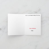 ピザクリスマスツリーカード カード (内部)