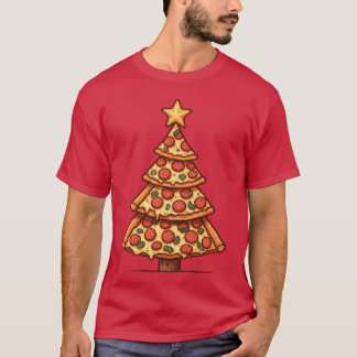 ピザクリスマスツリーフレンド Tシャツ