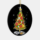 ピザクリスマスツリーライトクリスマスズメンボーイズクリスマス セラミックオーナメント (右)
