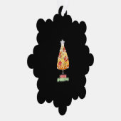 ピザクリスマスツリーライトズクリスマスゲーマー オーナメントカード (右)