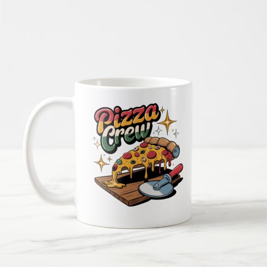 ピザクルー コーヒーマグカップ (左)