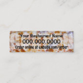 ピザクーポン – 準備完了カスタマイズ ロイヤリティカード (正面)