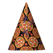 ピザクールパーティー模様 パーティーハット (裏面)