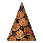 ピザクールパーティー模様 パーティーハット (左)