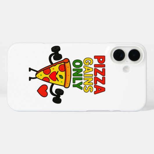 ピザゲインのみ – おもしろいフィットネスピザ愛好家 Case-Mate iPhoneケース (裏面 (横))