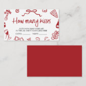 ピザゲーイタリアント数のキスゲームチケット エンクロージャーカード (正面/裏面)