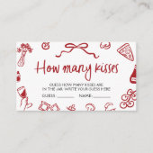 ピザゲーイタリアント数のキスゲームチケット エンクロージャーカード (正面)