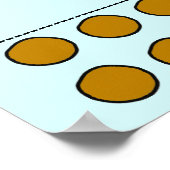 ピザゲームにペパローニをピン留めする ポスター (角)