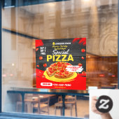 ピザサッカーカスタマイズナイトペペローニディール ウィンドウサイン (カフェ窓)