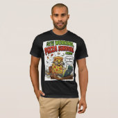 ピザサバイバルモードの面白いTシャツ | パイ Tシャツ (正面フル)